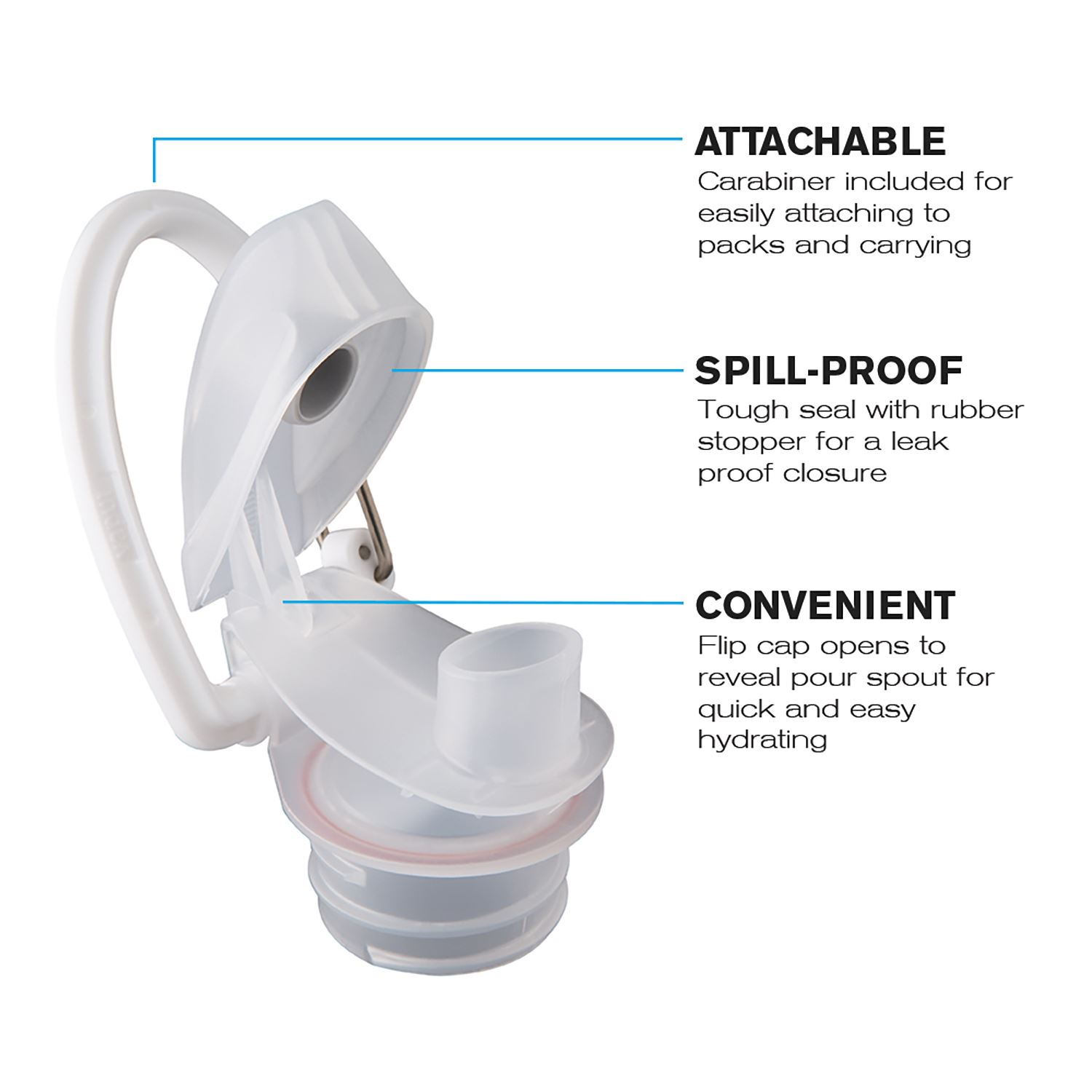 Vapur® Solids Folding Anti-Bottle 1L 1