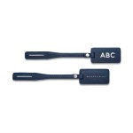 Briggs & Riley® Expandable Tote - 7_Key Fob_Monogram_NAVY_Silver Foil Briggs & Riley® Expandable Tote - 7_Key Fob_Monogram_NAVY_Silver Foil