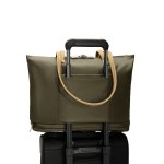 Briggs & Riley® Expandable Tote - 3_PT225X_Olive_Back_In Use Briggs & Riley® Expandable Tote - 3_PT225X_Olive_Back_In Use