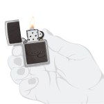Zippo® Windproof Lighter Leather (Brown) - In Hand Zippo® Windproof Lighter Leather (Brown) - In Hand