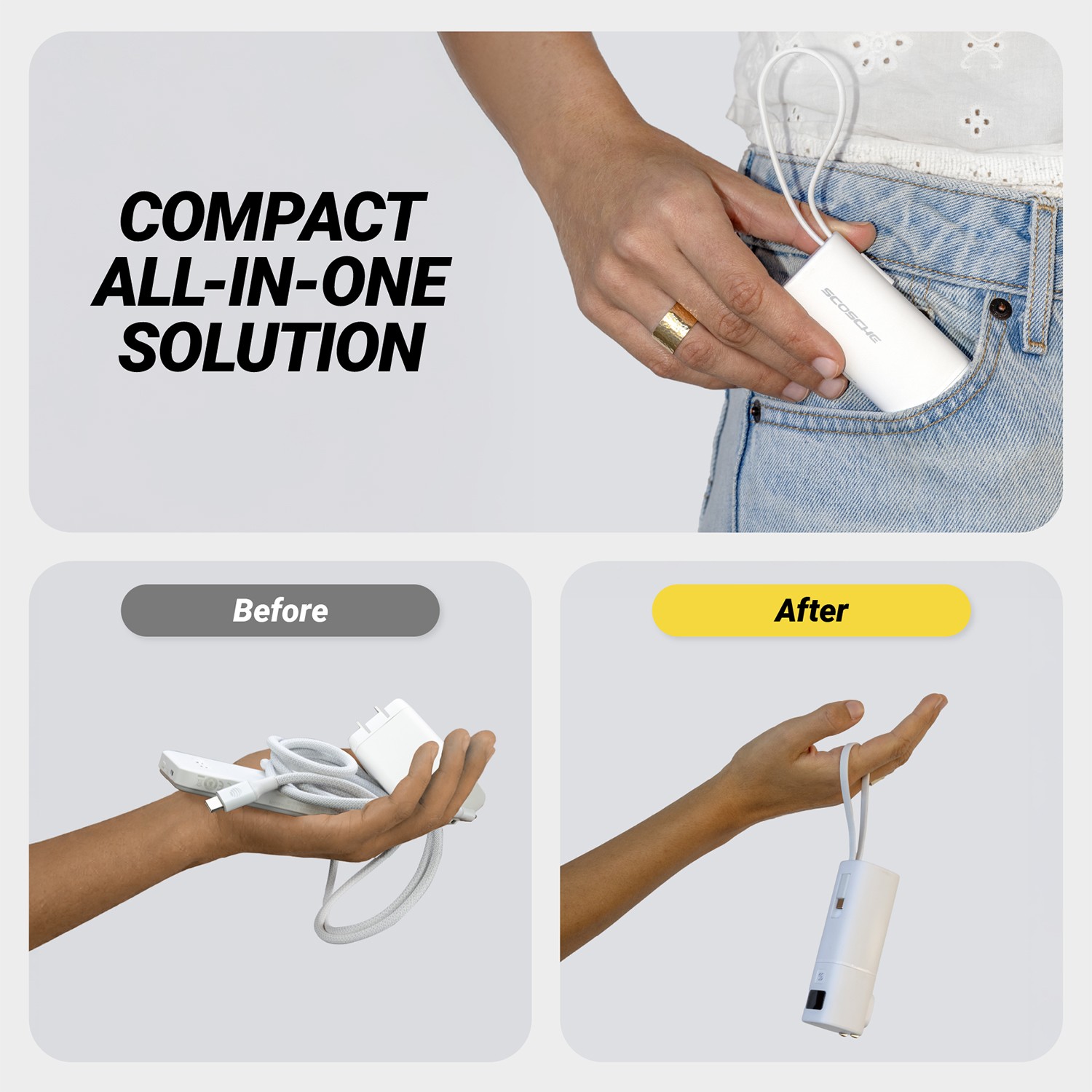 Scosche® GoBat? 5K 3-in-1 Power Bank 1