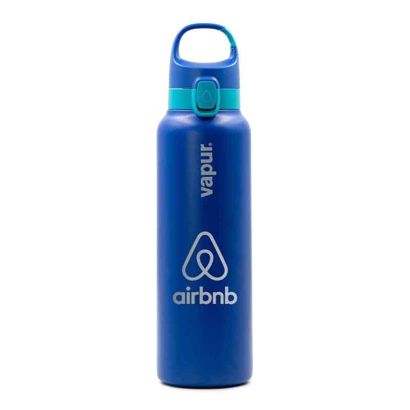 Vapur® Chill 20oz Insulated Water Bottle Admiral Blue with Malibu Teal Trim 1 Vapur® Chill 20oz Insulated Water Bottle Admiral Blue with Malibu Teal Trim 1