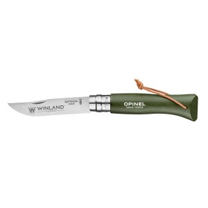 Opinel® No.08 Colorama Stainless Steel Folding Knife With Lanyard - Khaki G 1 Opinel® No.08 Colorama Stainless Steel Folding Knife With Lanyard - Khaki G 1