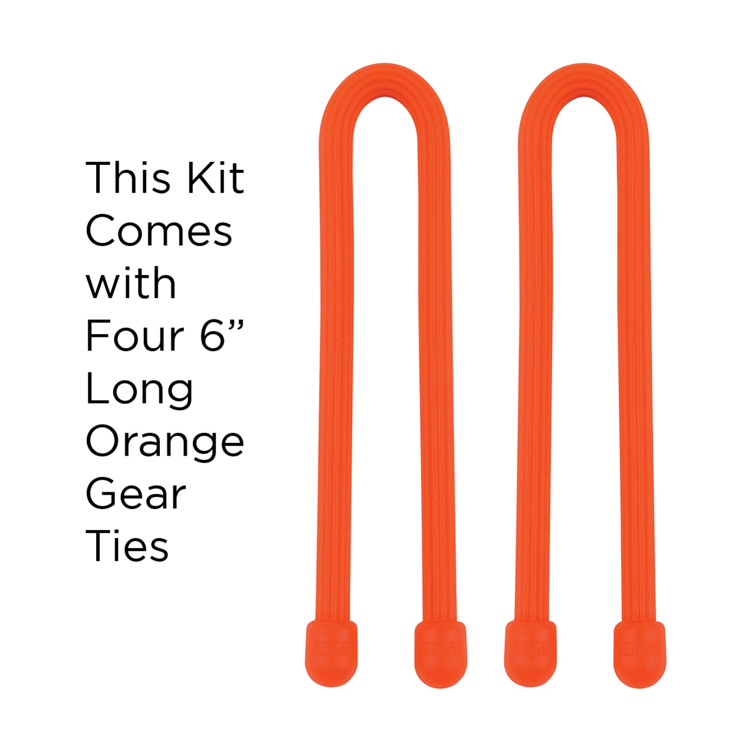 Nite Ize® Gear Tie Kit Orange 1