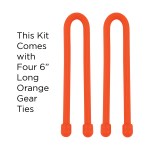 Nite Ize® Gear Tie Kit Orange - 6 inch ties Nite Ize® Gear Tie Kit Orange - 6 inch ties