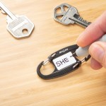 Nite Ize® IdentiKey™ SlideLock® Dual Carabiner - Lifestyle 1 Nite Ize® IdentiKey™ SlideLock® Dual Carabiner - Lifestyle 1