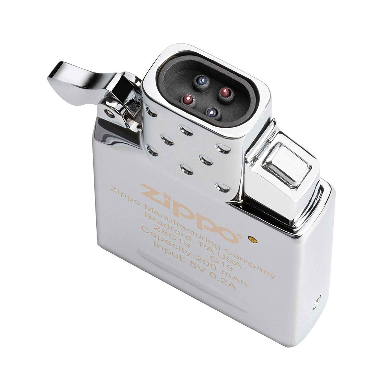 Matte Zippo® Lighter & Rechargeable Electric Lighter Insert Gift Set 1