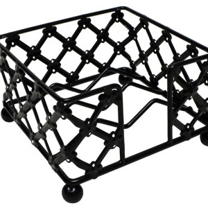 Black Lattice Metal Holder (Holds 4 Square Tumbled Coasters) 1 Black Lattice Metal Holder (Holds 4 Square Tumbled Coasters) 1