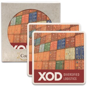 CoasterStone Square Absorbent Stone Coaster - 2 Pack (4 1/4"x4 1/4") 1 CoasterStone Square Absorbent Stone Coaster - 2 Pack (4 1/4"x4 1/4") 1