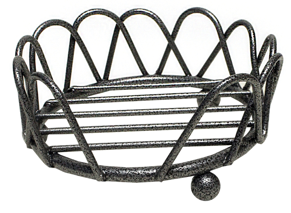 Grey Metallic Loop Holder (Holds 4 round tumbled coasters) 1 Grey Metallic Loop Holder (Holds 4 round tumbled coasters) 1