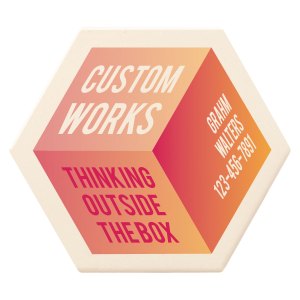 CoasterStone Hexagon Absorbent Stone Coaster - Single (4 1/4")-Bulk 1 CoasterStone Hexagon Absorbent Stone Coaster - Single (4 1/4")-Bulk 1