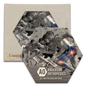 CoasterStone Hexagon Absorbent Stone Coaster - Single (4 1/4") 1 CoasterStone Hexagon Absorbent Stone Coaster - Single (4 1/4") 1