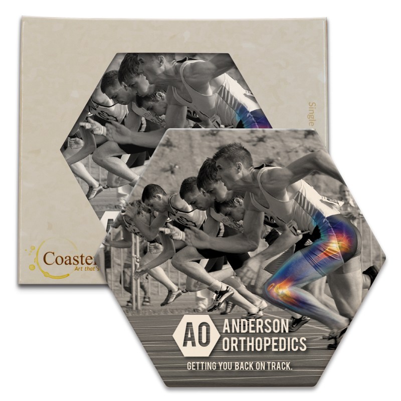 CoasterStone Hexagon Absorbent Stone Coaster - Single (4 1/4") 1 CoasterStone Hexagon Absorbent Stone Coaster - Single (4 1/4") 1