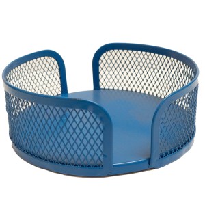 Royal Blue Mesh Metal Coaster Holder 1 Royal Blue Mesh Metal Coaster Holder 1