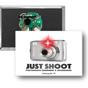 2" X 3" Rectangle Celluloid Button with a Red Flashing LED Light 1 2" X 3" Rectangle Celluloid Button with a Red Flashing LED Light 1