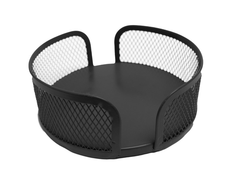 Black Mesh Metal Coaster Holder 1 Black Mesh Metal Coaster Holder 1