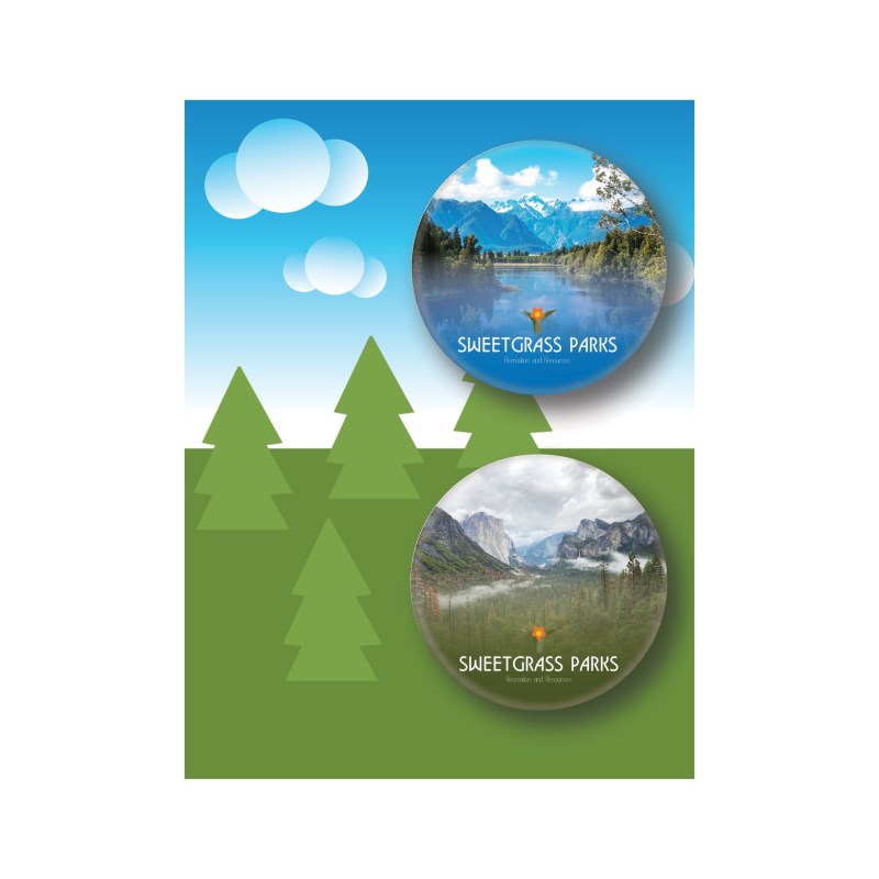 Carded Buttons - Two 1.5" buttons, 3" x 4" card 1 Carded Buttons - Two 1.5" buttons, 3" x 4" card 1