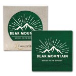 CoasterStone Square Absorbent Stone Coaster - Single (4") 1 CoasterStone Square Absorbent Stone Coaster - Single (4") 1