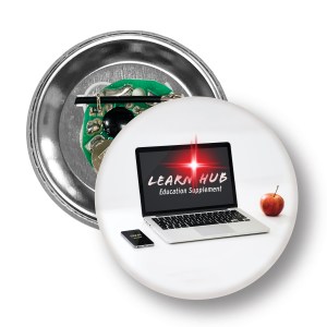 2.5" Round Celluloid Button with a Red Flashing LED Light 1 2.5" Round Celluloid Button with a Red Flashing LED Light 1