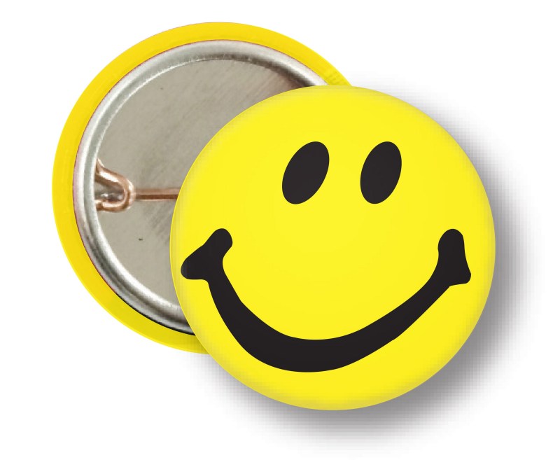 1" Round Smile Face Stock Buttons 1 1" Round Smile Face Stock Buttons 1