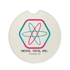 CoasterStone Absorbent Stone Car Coaster - Single (2 5/8")-Bulk 1 CoasterStone Absorbent Stone Car Coaster - Single (2 5/8")-Bulk 1