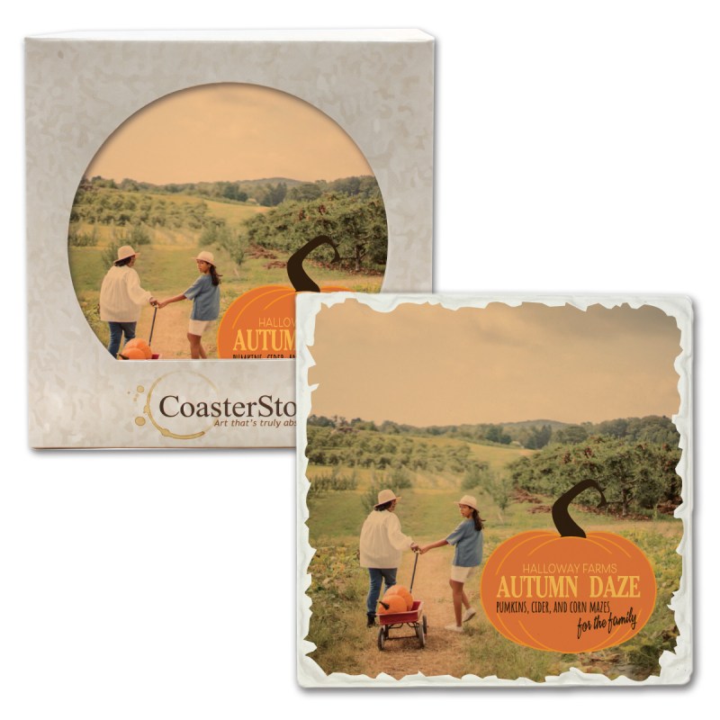 CoasterStone 4" Tumbled Square - Single 1 CoasterStone 4" Tumbled Square - Single 1