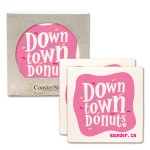 CoasterStone Square Absorbent Stone Coaster - 2 Pack (4") 1 CoasterStone Square Absorbent Stone Coaster - 2 Pack (4") 1