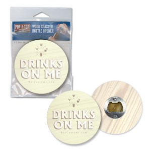 CoasterStone Pop-A-Top Coaster- 1 pack 1 CoasterStone Pop-A-Top Coaster- 1 pack 1