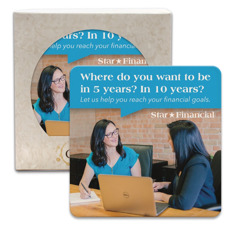 CoasterStone Square Absorbent Stone Coaster - Single (4 1/4"x4 1/4") 1 CoasterStone Square Absorbent Stone Coaster - Single (4 1/4"x4 1/4") 1