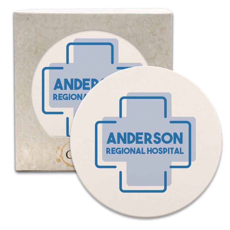 CoasterStone Round Absorbent Stone Coaster - Single (4 1/4") 1 CoasterStone Round Absorbent Stone Coaster - Single (4 1/4") 1