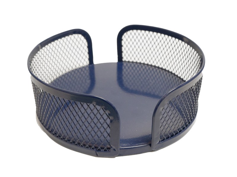 Navy Mesh Metal coaster holder 1 Navy Mesh Metal coaster holder 1