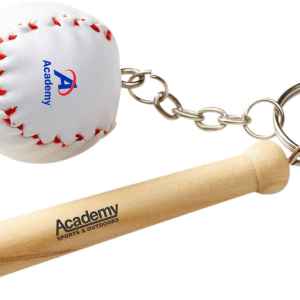 Baseball Bat/Ball Keychain 1 Baseball Bat/Ball Keychain 1
