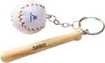 Baseball Bat/Ball Keychain 1 Baseball Bat/Ball Keychain 1