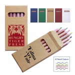 6 Color Wooden Pencil Set in Box 1 6 Color Wooden Pencil Set in Box 1