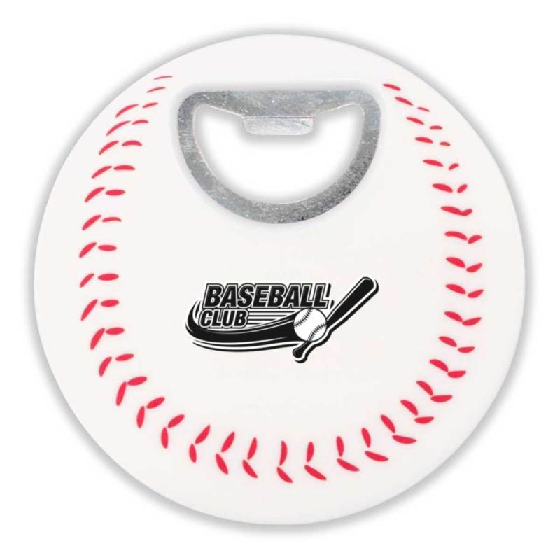 Baseball Bottle Opener Coaster 1 Baseball Bottle Opener Coaster 1