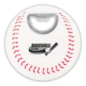 Baseball Bottle Opener Coaster 1 Baseball Bottle Opener Coaster 1