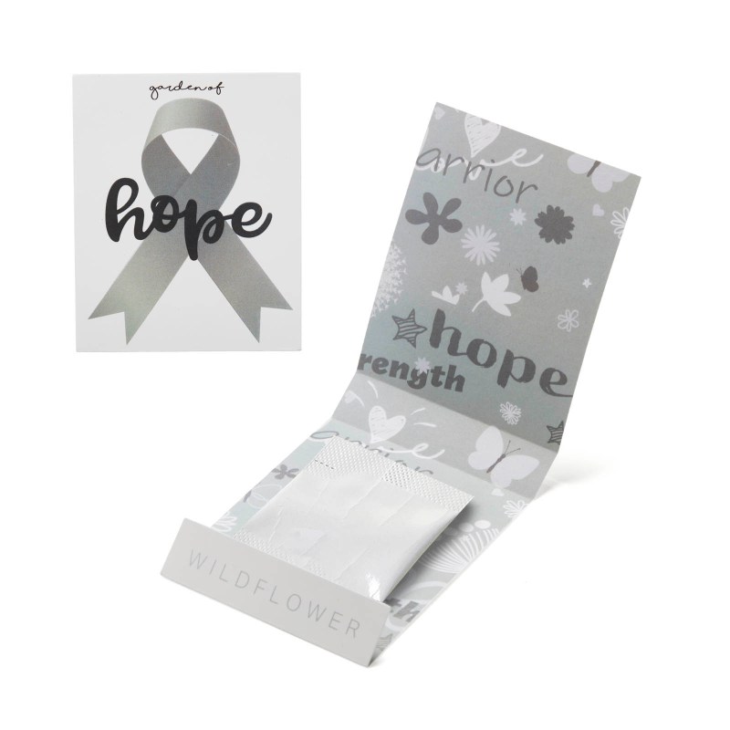Gray Ribbon Garden of Hope Matchbook 1 Gray Ribbon Garden of Hope Matchbook 1