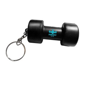 Dumbbell Stress Ball Keychain 1 Dumbbell Stress Ball Keychain 1