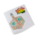 Holiday Theme Deluxe Adult Coloring Book & 8-Color Pencil Set (7"x7") - White Holiday Theme Deluxe Adult Coloring Book & 8-Color Pencil Set (7"x7") - White