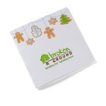 Holiday Theme Deluxe Adult Coloring Book & 8-Color Pencil Set (7"x7") - White Holiday Theme Deluxe Adult Coloring Book & 8-Color Pencil Set (7"x7") - White
