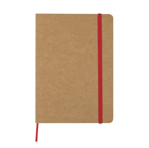 Eco Notebook with recycled paper and strap 1