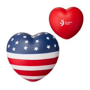 Patriotic Heart Shape Stress Reliever 1 Patriotic Heart Shape Stress Reliever 1
