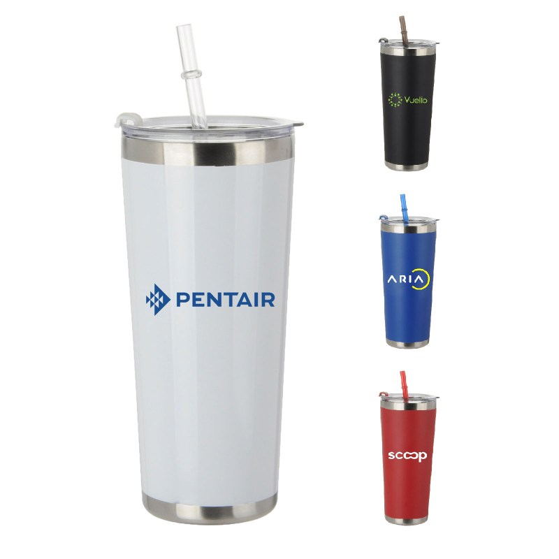 20 Oz. Stainless Steel Tumbler w/Straw 1 20 Oz. Stainless Steel Tumbler w/Straw 1