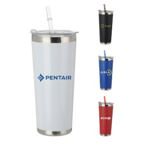 20 Oz. Stainless Steel Tumbler w/Straw 1 20 Oz. Stainless Steel Tumbler w/Straw 1