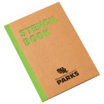 Stencil Book (5¾"x8¼") - Kraft Tan/Green Stencil Book (5¾"x8¼") - Kraft Tan/Green
