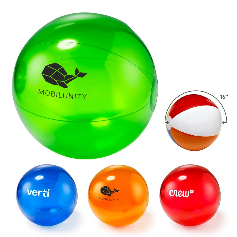 16" Transparent Beach Ball 1 16" Transparent Beach Ball 1