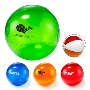 16" Transparent Beach Ball 1 16" Transparent Beach Ball 1