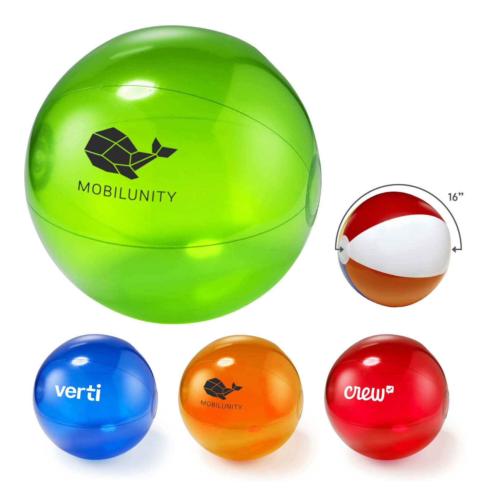 16" Transparent Beach Ball 1