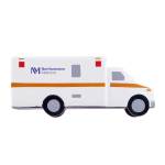 Ambulance Stress Reliever - White/Orange/Gray/Black Logo Ambulance Stress Reliever - White/Orange/Gray/Black Logo