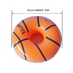 7'' Inflatable Basketball Beverage Coaster - Orange 7'' Inflatable Basketball Beverage Coaster - Orange